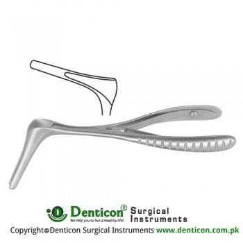 Cottle Nasal Speculum Fig. 3 Stainless Steel, 13.5 cm - 5 1/4" Blade Length 75 mm